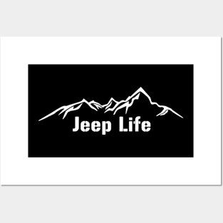 jeep life adventure offroad 4x4 Posters and Art